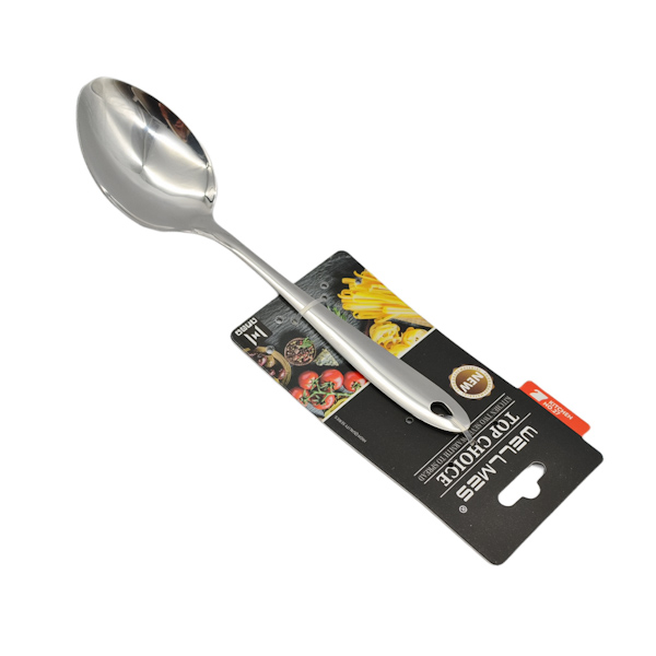 Ложка кухонна WELLMES металева 1шт 25,2*5,9см арт.2782