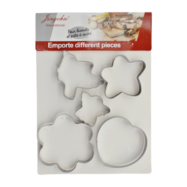 Форма д/випічки печива Jingchu Набір 5шт металева арт.AK4