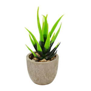 Рослина штучна в горщику 10см Алоє