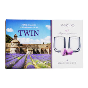 Чашка з подвійним дном Набір 300мл 2шт VITTORA,127360