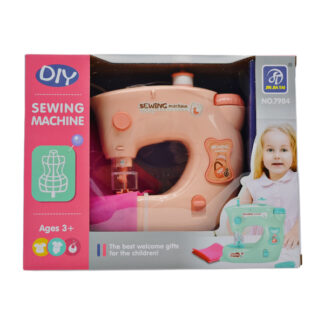 Швейна машинка 7984 A на батарейках, шиє, підсвічування, нитки, тканина, сантиметр,