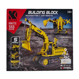 Конструктор на радіокеруванні K 96173 555 деталей, 5 варіантів іграшок, пульт керуван