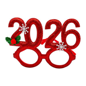 Новорічний декор Окуляри Сніговички/Олені/Ялинки з сніговиком Мікс *32