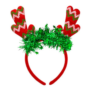 Новорічний декор Обруч Ялинки/Роги/Капелюх Мікс арт.JQ005/JQ006/JQ007/JQ008 *24