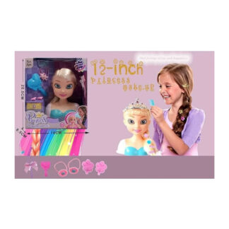 Манекен для зачісок 2615 імітація скляних очей, аксесуари, гребінець,