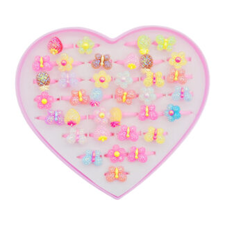 Каблучка дитяча 1шт пластикова Декор арт.JZT-03 *36_