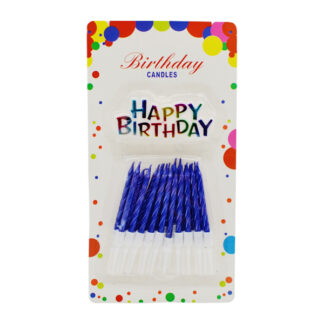 Набір свічок д/торта Birthday Candles 5.5см Спіралька 20шт Мікс арт.188-13_