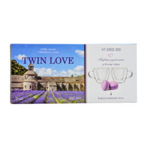 Чашка з подвійним склом набір 2шт*300мл VITORA 5302-300