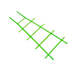 Драбинка для квітів 400мм, полістирол