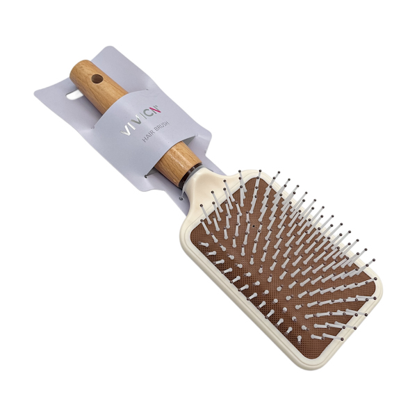 Розчіска VIVICN Масажка Прямокутна дерев'яна ручка арт.86А-213 *12