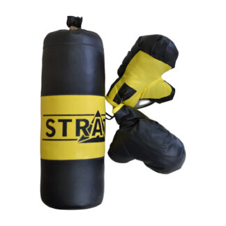 Боксерський набір NEW Strateg жовто-чорний маленький (2071)