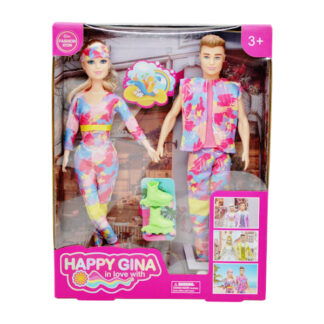 Набір ляльок 6004 ED-1 2 штуки, висота: 29см, шарнірні суглоби, аксесуари, знім