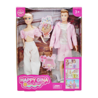 Набір ляльок 6004 ED-2 2 штуки, висота: 29см, знімний одяг, в коробці