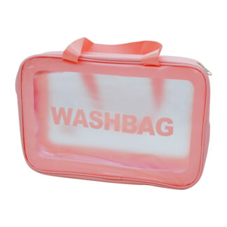 Косметичка унів.прозора з ручкою 30*20*10см WASHBAG