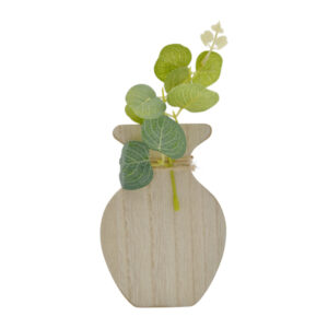 Декоративна статуетка 13*9*2,5см Ваза з евкаліптом *6_