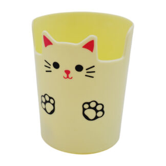 Стаканчик д/дрібничок пластик 1шт Котик арт.WS719A-89