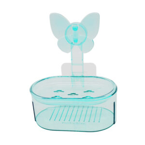 Мильниця пластикова прозора подвійна навісна самоклеюча арт.X7310852