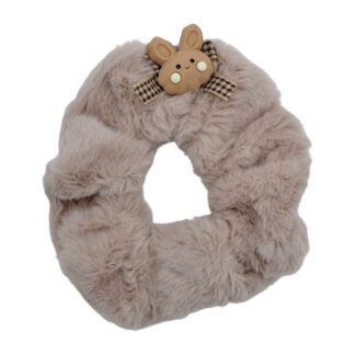 Резинка д/волосся 1шт Об'ємна Дитяча Хутряна Декор Зайчик арт.67#-D27 *25_