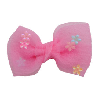 Заколка-прищіпка д/волосся 1шт Дитяча Бант Органза Мікс арт.67#-78(А105) *5_