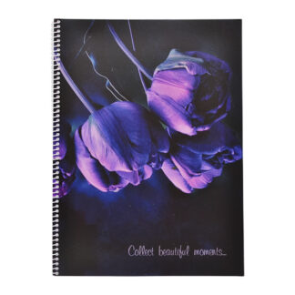 Блокнот А4, 64арк,кліт,біч.спіраль,мяка карт обкл, арт 1В2276-2280-2339