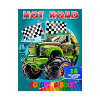 Розмальовка 18 кол малюнків. Hot Road