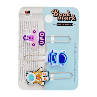 Закладка-скрепка GreenWill 3шт арт.WJ030 *24