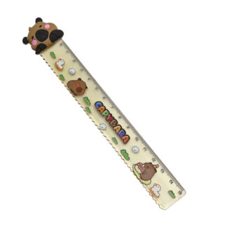 Лінійка пластикова Капібара 1шт 15см арт.WJ016 *48