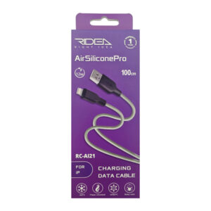 Кабель USB Ridea RC-AI21 AirSiliconePro 12W Lightning (Біло-Чорний)