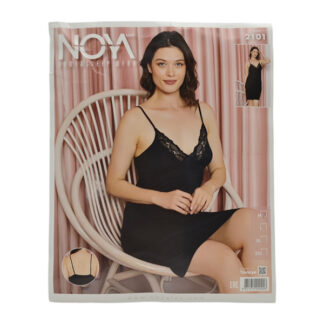 Нічна Сорочка Noya Lux чорна М-ХХЛ арт.2101