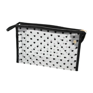 Косметичка жін. 15*23*7см Сітчаста з сердечками арт.12388-2(197-B2) *12_