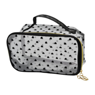 Косметичка жін. 12*20*9см Сітчаста з сердечками арт.12388-3(197-B3) *12_