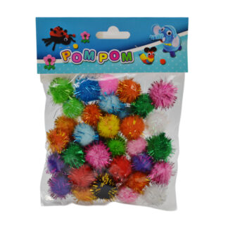 Набір для творчості Помпони малі різнокольорові арт.1028-07