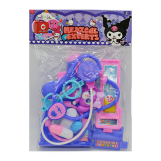 Набір лікаря 999 B-8/В-9 2 види, стетоскоп, термометр, інструменти, таця, таблетка, ва