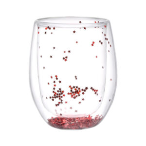 Чашка з подвійним склом набір 2шт*350мл STAR RED VITORA 5410-350