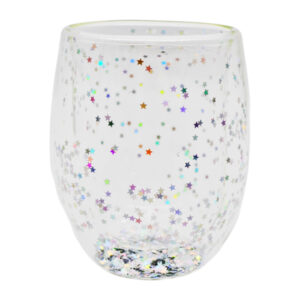 Чашка з подвійним склом набір 2шт*350мл STAR SILVER  VITORA 5409-350