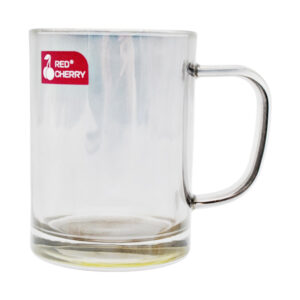 Чашка Скляна RED CHERRY 340мл 1шт Графітна Кругла Висока арт.ZB15808-YH *6