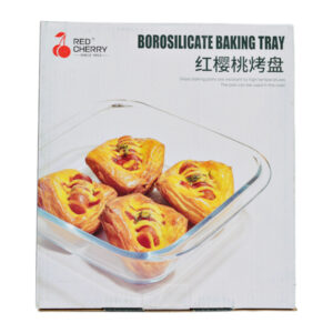 Форма Скляна RED CHERRY д/запікання 1,8л Квадратна *12_