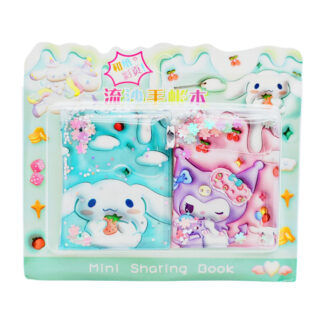 Блокнот-брелок Kuromi 2шт Блискітки-пересипачки арт.XM-12 *16