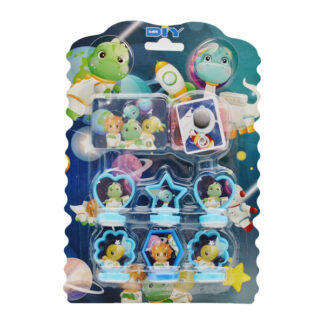 Штамп DIY Набір 6шт +подушечка з фарбою арт.QL-398