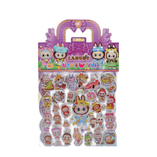 Наліпки 3D Принцеси Аніме з вбранням  арт.YFF *20