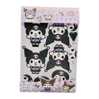 Наліпки Герої Hello Kitty 3D з картону арт.3107 *24