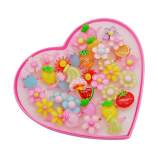 Каблучка дитяча 1шт пластикова Декор Мікс арт.YLBE-1/2/4/5/6 *36_