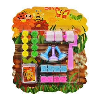 Штамп Набір 13шт+ролик з запаскою +подушечка з фарбою арт.QL-8888