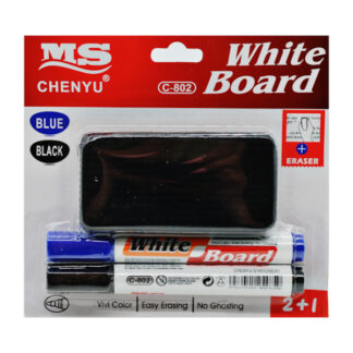 Набір маркерів для дошок 2шт+губка С-802