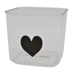 Стакан д/дрібничок 9*9,5см Прозорий арт.Y308-Q25-101