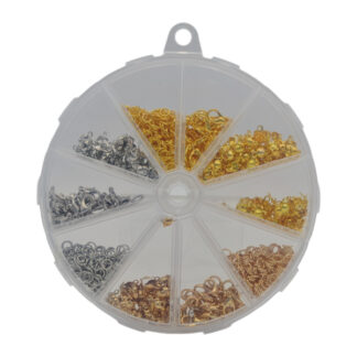 Набір фурнітури д/браслетів і підвісок 10кейсів Золото/Срібло *12