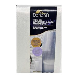 Шторка в ванну Doriana 180*180см 12кілець XRQ-RB
