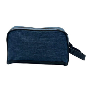 Косметичка 21*17*7см Текстиль з екошкірою на 2 відділення з ручкою арт.123-6 *12