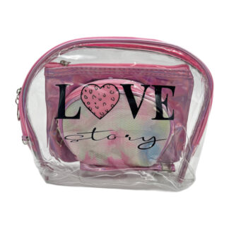 Косметичка жіноча Набір 3шт Love Story арт.123-8 *12