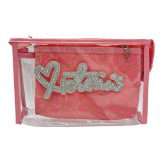 Косметичка жіноча Набір 2шт Victoria's з стразами арт.123-11 *12